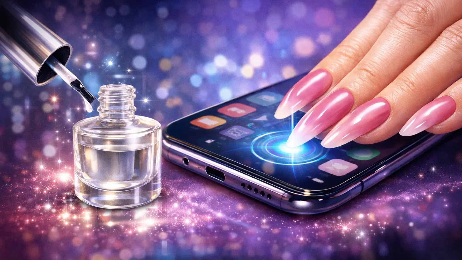 Ten lakier może zmienić sposób korzystania ze smartfona. Naukowcy rozwiązują problem długich paznokci