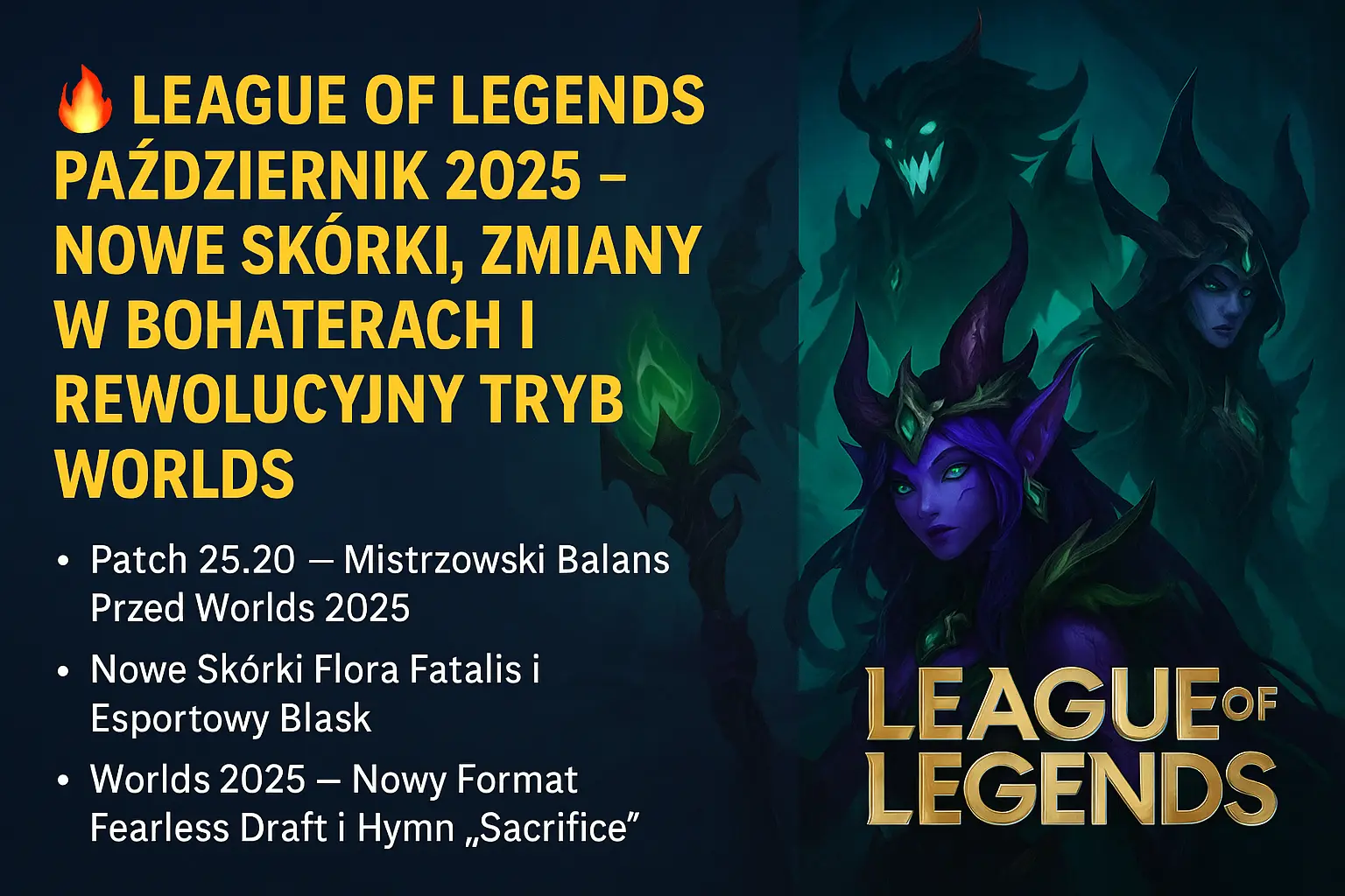 League of Legends Październik 2025 – Nowe Skórki, Zmiany w Bohaterach i Rewolucyjny Tryb Worlds!